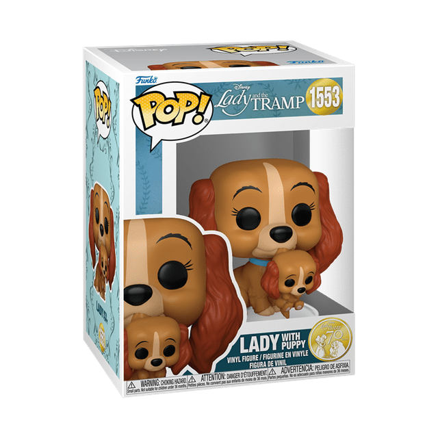 Lady With Puppy 1553 Lady & The Tramp 70th Anniversary Funko Pop Vinyl - 2