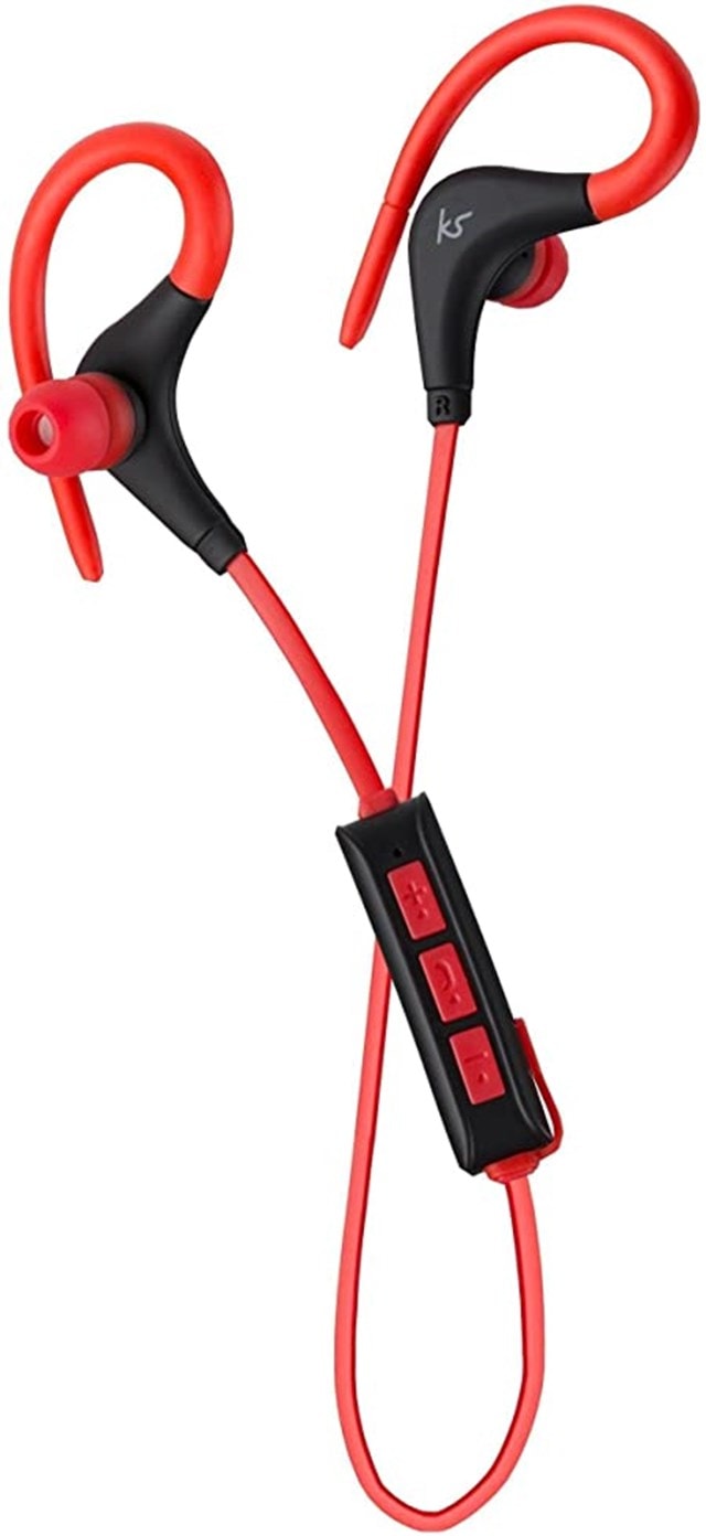 Kitsound Race Red Bluetooth Sports Earphones - 2