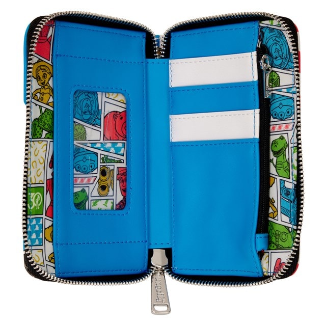 Buzz Lightyear Toy Story 30th Anniversary Loungefly Zip Around Wallet - 4