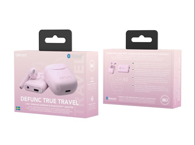 Defunc True Travel Pink True Wireless Bluetooth Earphones - 7