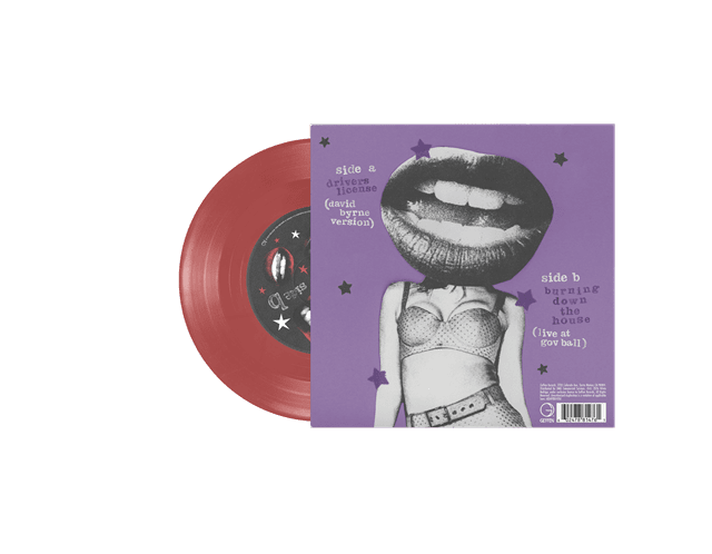 Drivers License/Burning Down the House - Translucent Ruby 7" Vinyl - 2