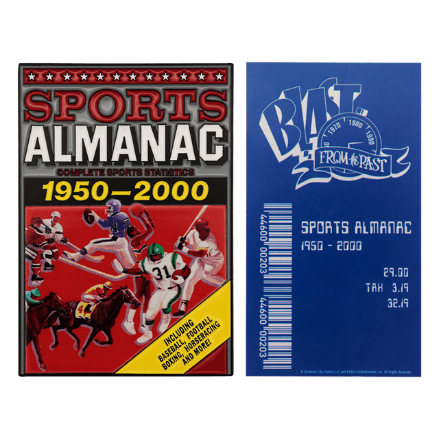 Sport Almanac Back To The Future Limited Edition Ingot Collectible