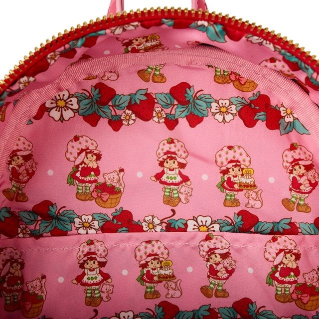 Strawberry Shortcake Faux Denim Loungefly Mini Backpack - 4