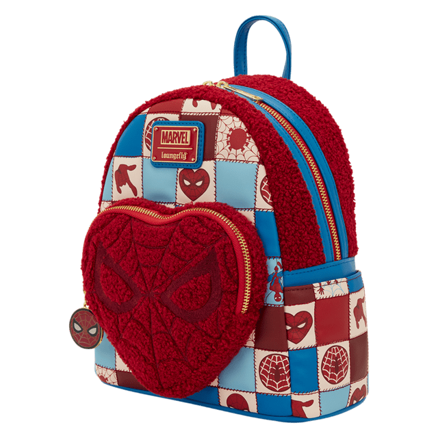 Spider-Man Sherpa Heart Loungefly Mini Backpack - 2