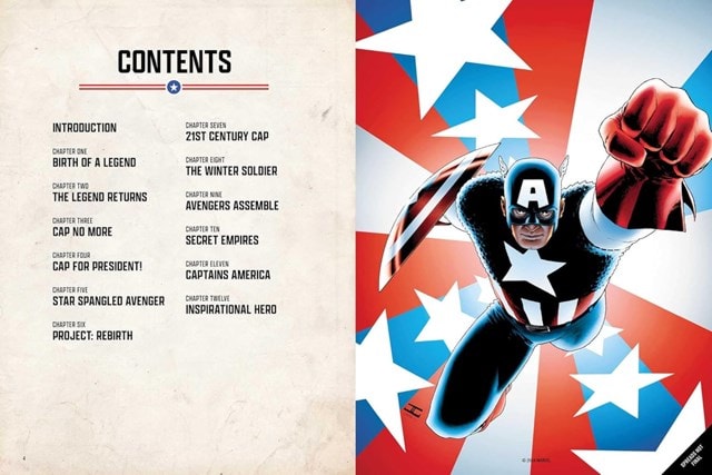 Marvel's Captain America The Illustrated History Hardback - 2