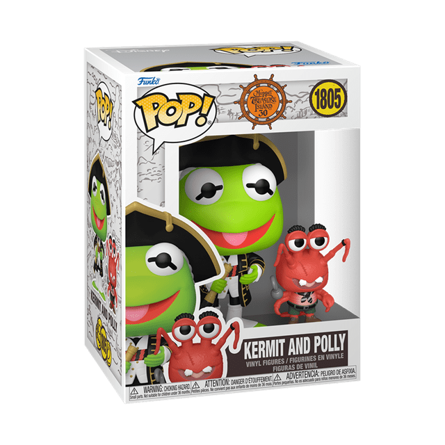 Kermit & Polly 1805 Muppets Treasure Island 30th Anniversary Funko Pop Vinyl & Buddy - 2