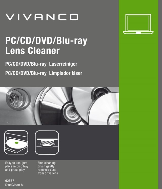 Vivanco PC/CD/DVD/Blu-Ray Lens Cleaner - 1