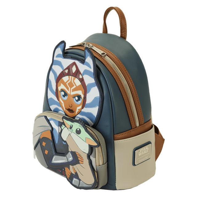 Ahsoka Holding Grogu Mini Backpack Mandalorian Loungefly - 3