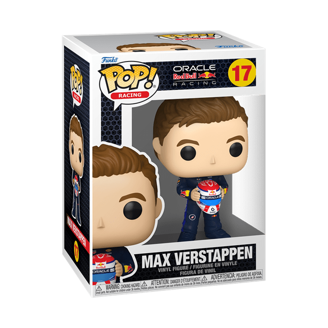 Max Verstappen Holding Helmet 17 Oracle Red Bull Racing Funko Pop Vinyl - 2