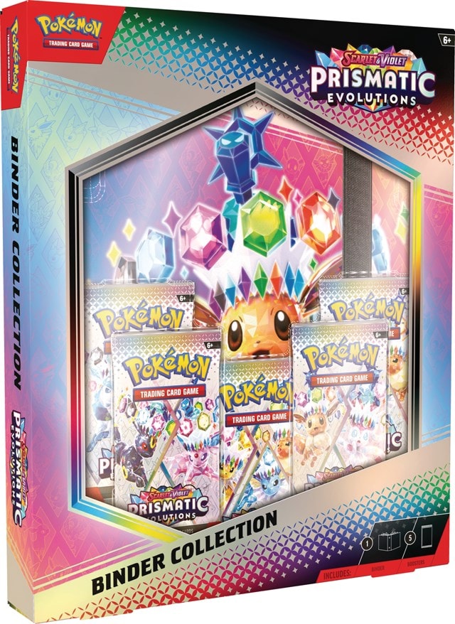 Scarlet & Violet 8.5 Prismatic Evolution Binder Collection Pokemon Trading Cards - 2