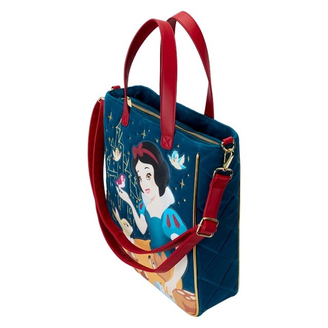 Snow White Heritage Quilted Velvet Loungefly Tote Bag - 3