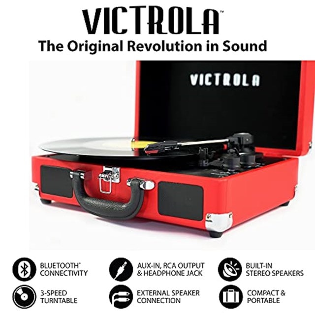 Victrola Journey Red Bluetooth Turntable - 3