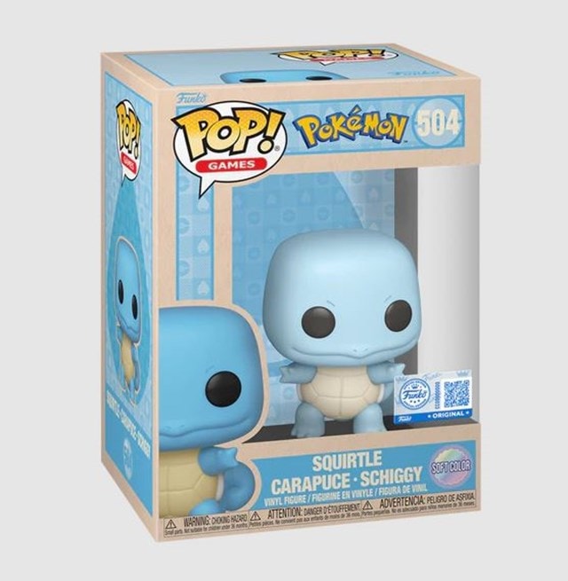 Squirtle Soft Colour 504 Pokemon Limited Edition Funko Pop Vinyl - 2