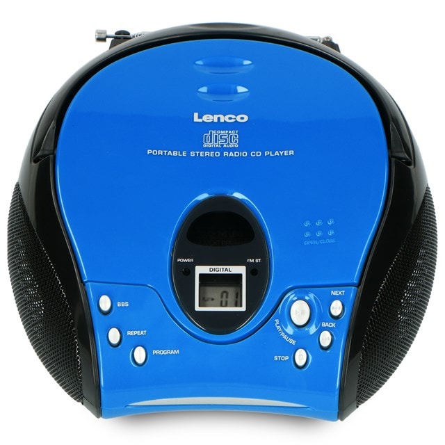Lenco SCD-24 Blue/Black CD Player with FM Radio - 3