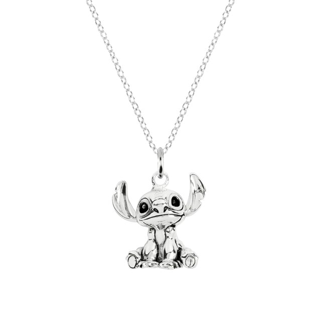 Sterling Silver Pendant Lilo & Stitch Necklace - 1