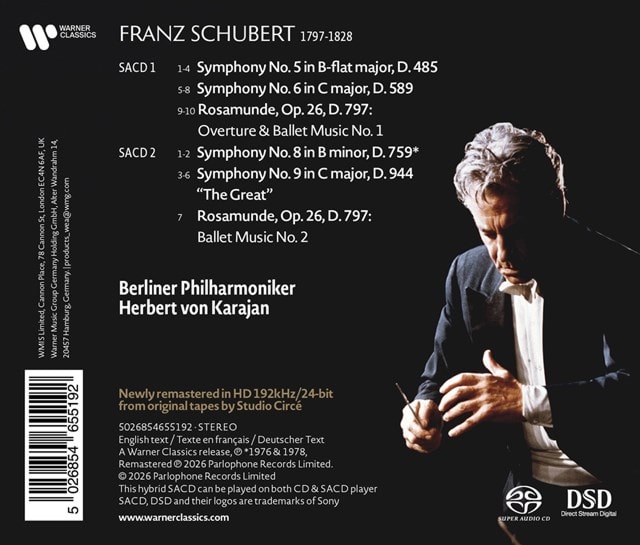 Schubert: Symphonies Nos. 5-6, 8-9/Rosamunde Overture & Ballet... - 2