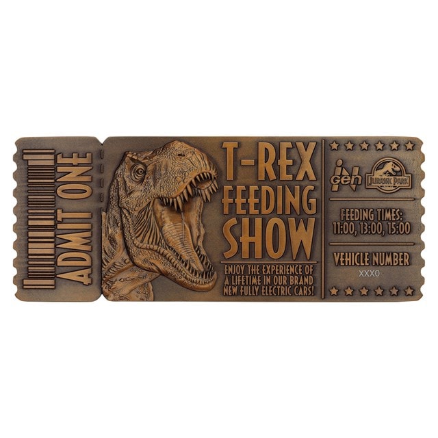 Jurassic Park Feeding Show Replica Ticket - 3