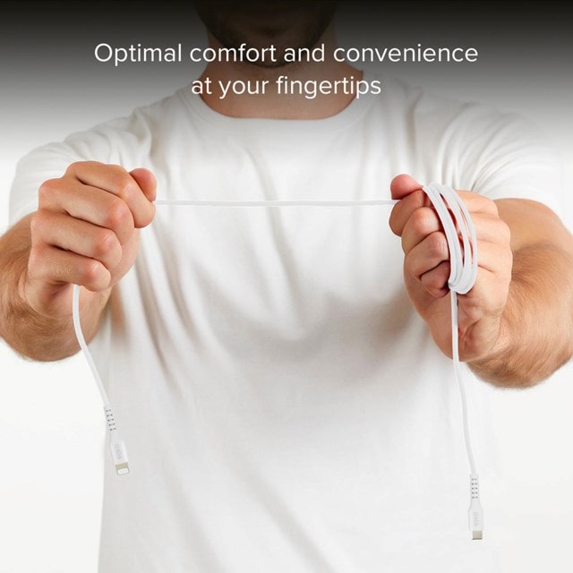 SBS 20W White USB-C to Lightning Cable 1m - 4