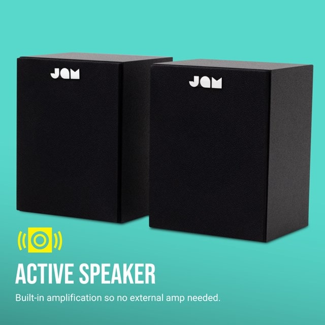 Jam Black Bookshelf Speakers - 2