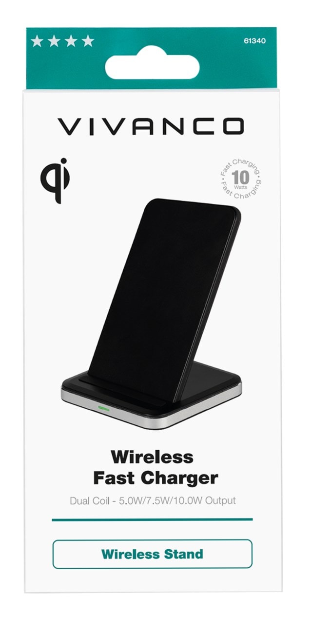 Vivanco QI Wireless 10W Charger Stand - 4