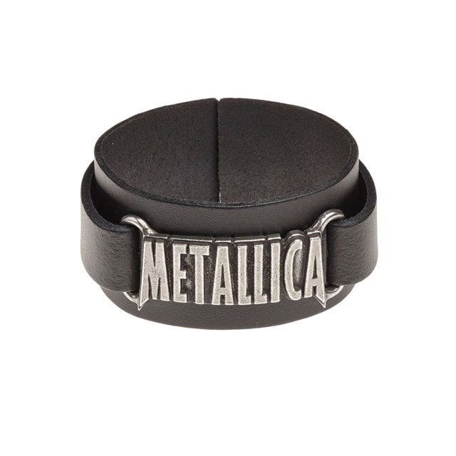 Metallica Logo  Bracelet Leather Wriststrap Jewellery - 1