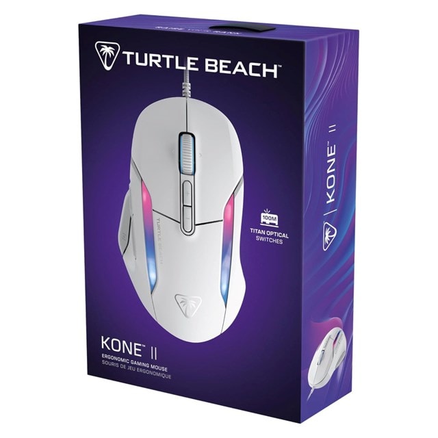 Turtle Beach Kone II Wired Ergonomic Gaming Mouse - White - 8