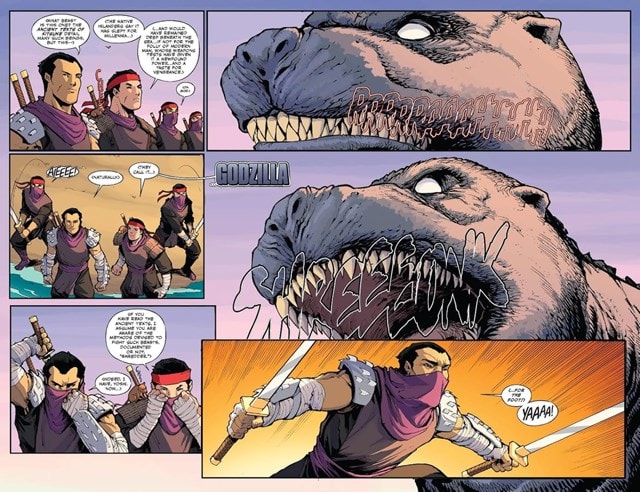 Teenage Mutant Ninja Turtles X Godzilla IDW Graphic Novel - 4