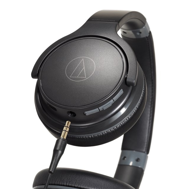 Audio Technica ATH-S220BTBK Black Bluetooth Headphones - 8