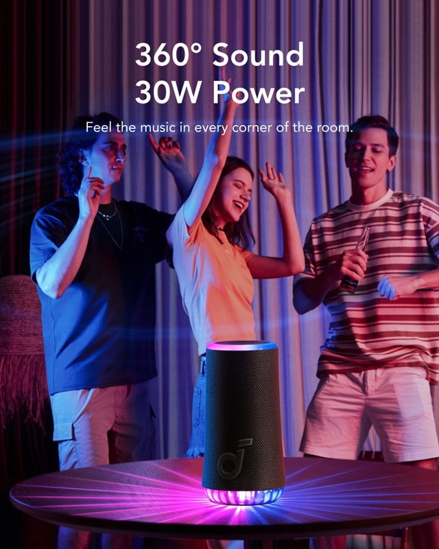 Anker Soundcore Glow Black Bluetooth Speaker - 2