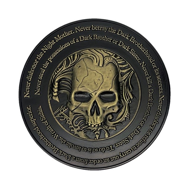 Elder Scrolls IV Oblivion Dark Brotherhood Medallion - 1