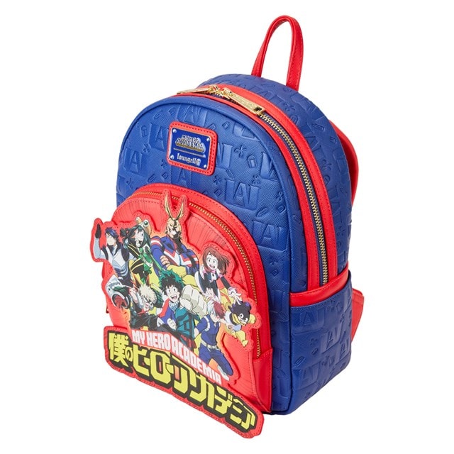 My Hero Academia Group Debossed Logo Mini Backpack Loungefly - 3