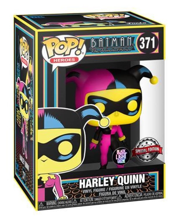 Harley Quinn (371): Batman The Animated Series: Black Light Glow Pop Vinyl - 2