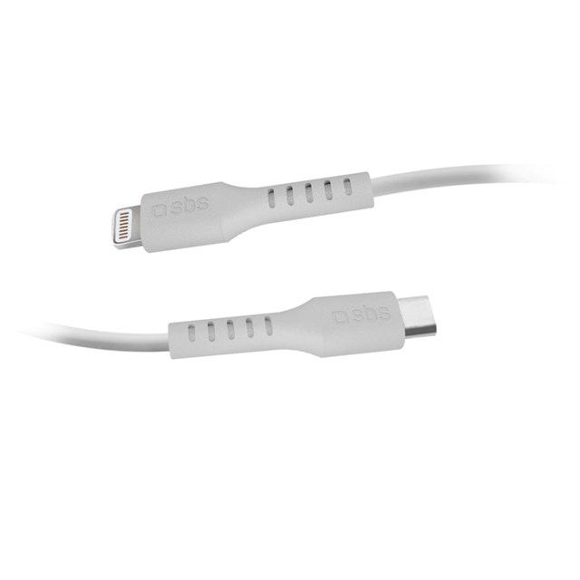 SBS 20W White USB-C to Lightning Cable 1m - 6