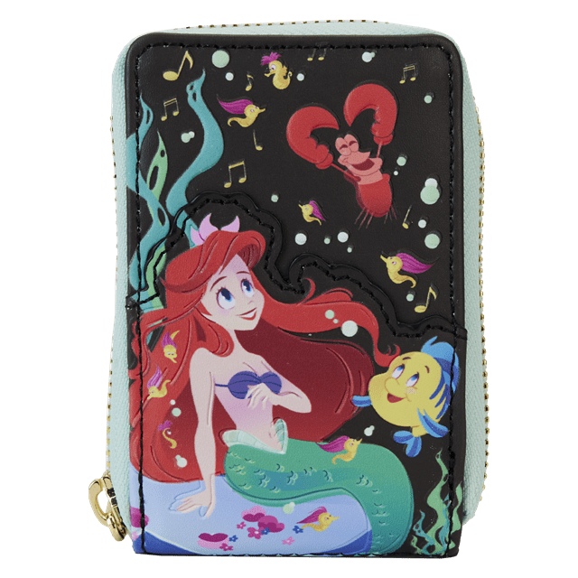 Life Is The Bubbles Accordion Wallet Little Mermaid 35th Anniversary Loungefly - 1
