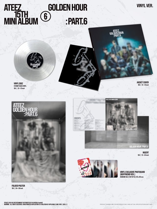 ATEEZ - GOLDEN HOUR: Part.6 (hmv Exclusive) [VINYL Ver.] (STORMY SKIES VER.) - 2