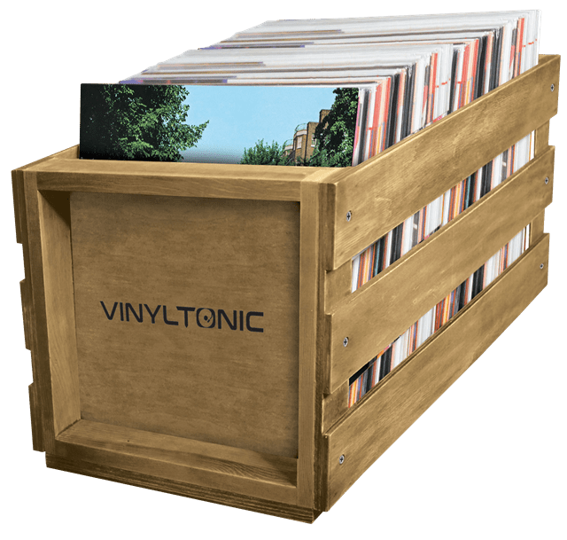 Vinyl Tonic Wood LP Crate - 65 Lps - 2