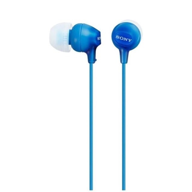 Sony MDR-EX15 Blue Earphones - 1