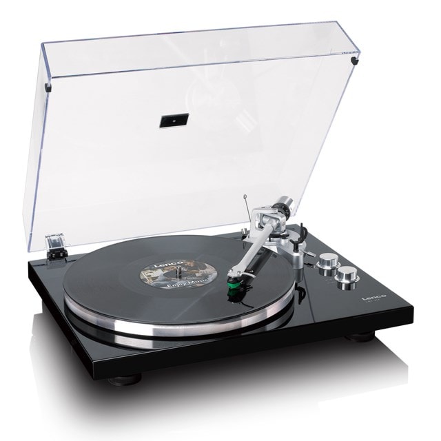 Lenco LBT-215BK Piano Black Bluetooth Turntable - 2