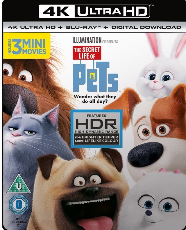 The Secret Life Of Pets K Ultra Hd Blu Ray Free Shipping Over Hmv Store