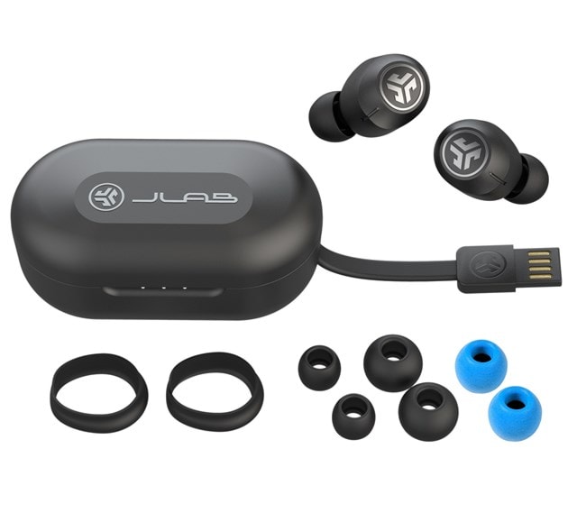 JLab JBuds Air ANC Black Active Noise Cancelling True Wireless Earphones - 4