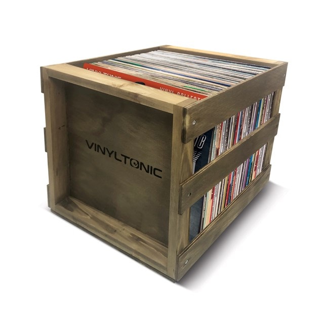 Vinyl Tonic Wood Stackable LP Crate - 1