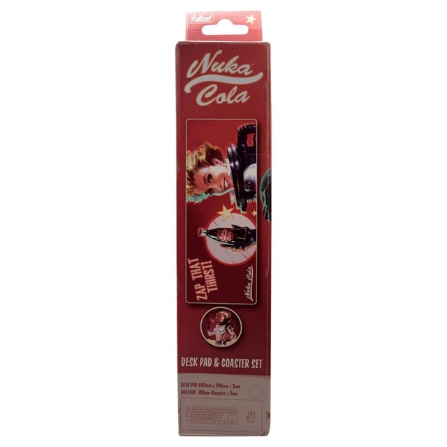 Nuka Cola Fallout XL Desk Pad And Coaster Set - 5