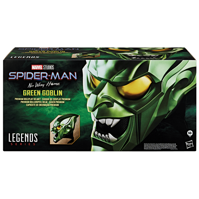 Green Goblin Spider-Man No Way Home Marvel Legends Series Hasbro Premium Roleplay Helmet - 9