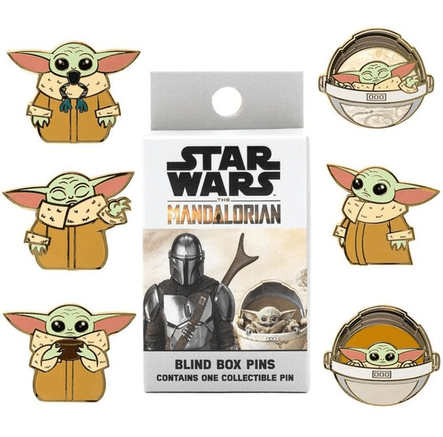 Child Mandalorian Star Wars Loungefly Mystery Box Pins - 1