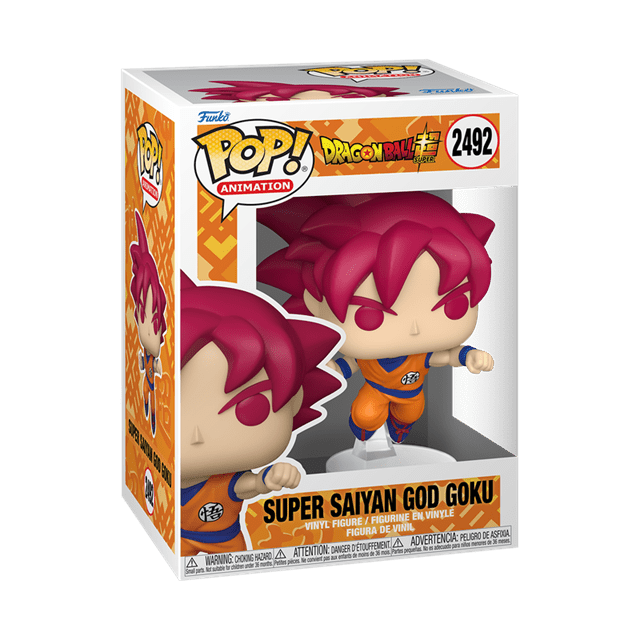 Super Saiyan God Goku Punching 2492 Dragon Ball Super Funko Pop Vinyl - 2