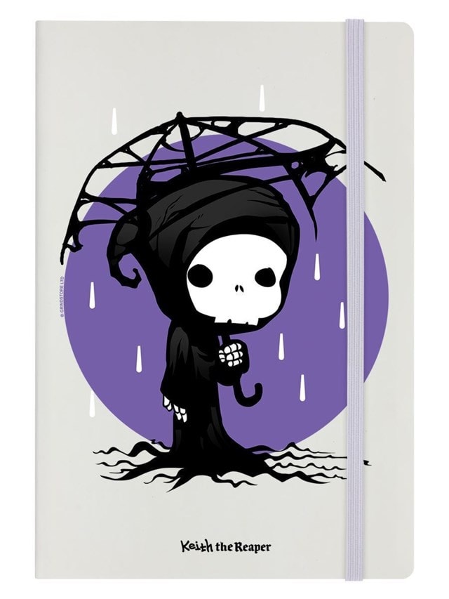 Keith The Reaper Umbrella A5 Cream Hard Cover Notebook - 1