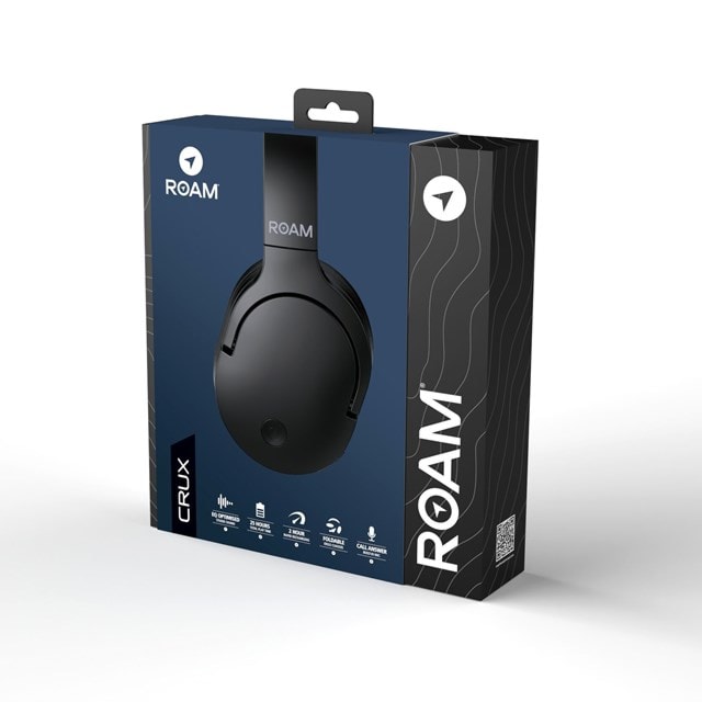 Roam Crux Black Bluetooth Over Ear Headphones - 8