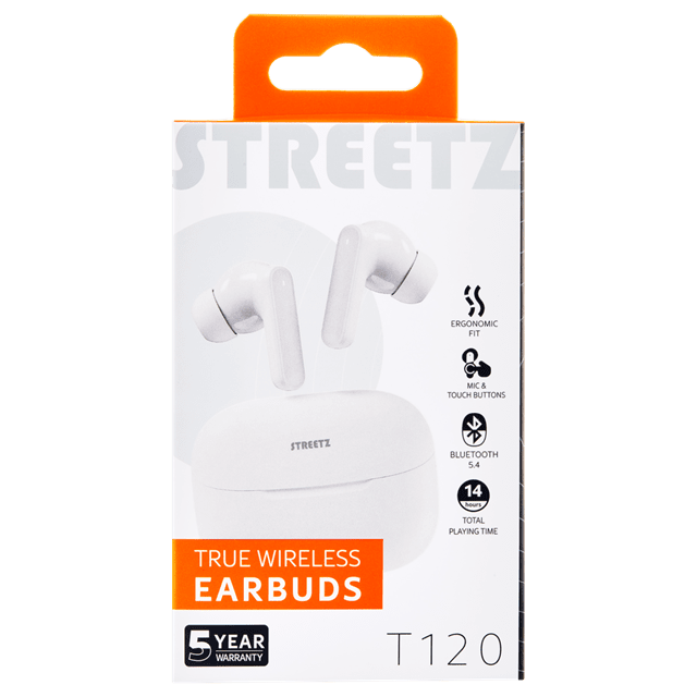Streetz T120 White True Wireless Earphones - 5
