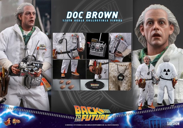 1:6 Doc Brown: Back To The Future Hot Toys Figure - 5