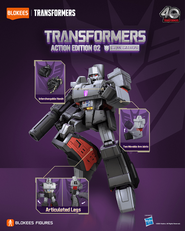Megatron Action Edition 02 Transformers G1 Blokees Figure - 10